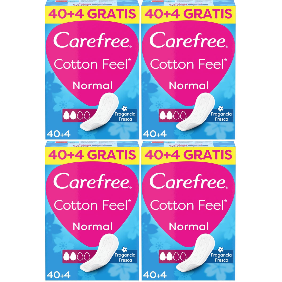 Carefree Fresh Panty Liners Daily Protection 44+4 Pack 1