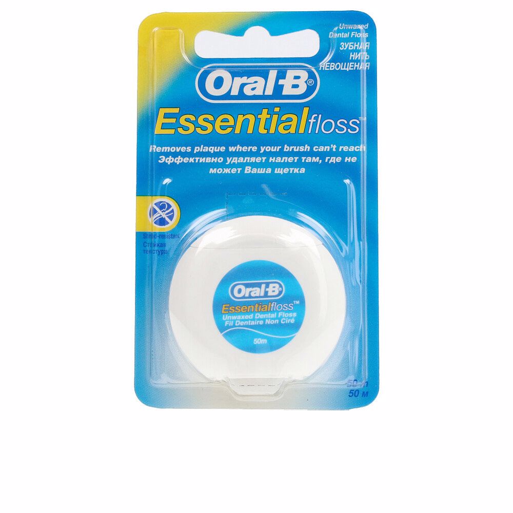 Oral-B Essential Floss – Unwaxed Shred-Resistant Dental Floss (50 m) 5