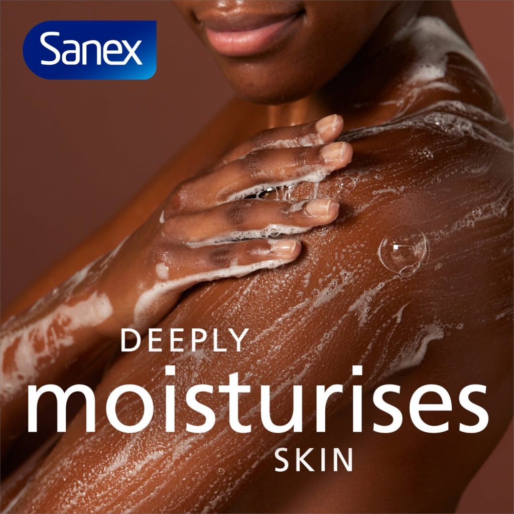 Sanex Pro Hydrate Shower Gel Moisturizing Daily Body Cleanser for Dry Skin 600 ml