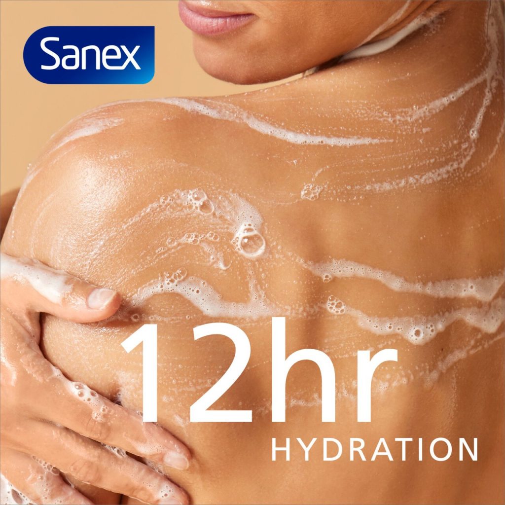 Sanex Pro Hydrate Shower Gel Moisturizing Daily Body Cleanser for Dry Skin 600 ml
