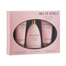 Cargar imagen en el visor de la galería, Set de perfume para mujer Rosè Aire Sevilla (3 uds.)

