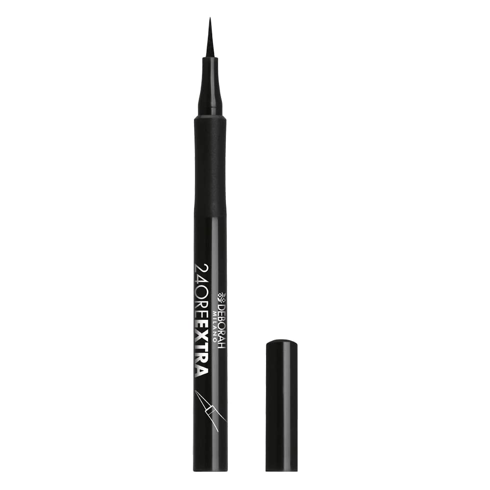 Deborah Milano 24Ore Extra Eyeliner Pen – Black Waterproof Felt Tip (1.5 g)