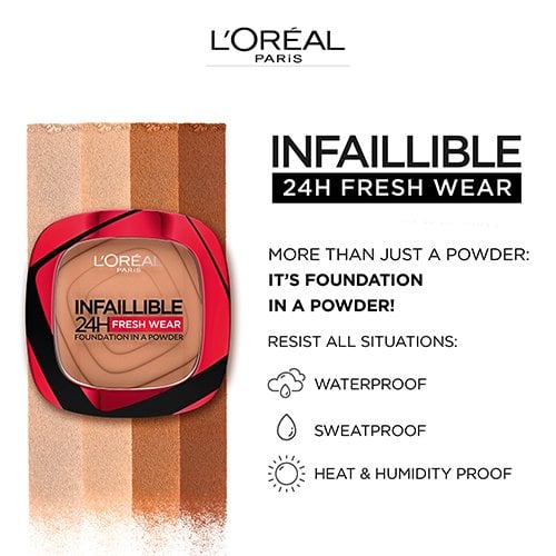 Puder Make-up Base Infallible 24h Fresh Wear L'Oreal Make Up 20 (9 g)