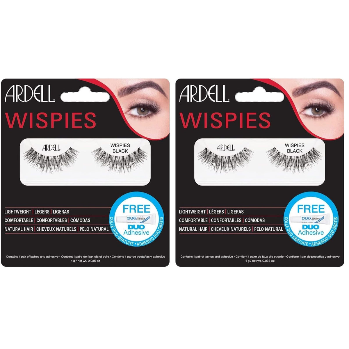 Ardell Fashion Lashes Wispies – Black Feathered Strip Lashes (1 Pair) 4