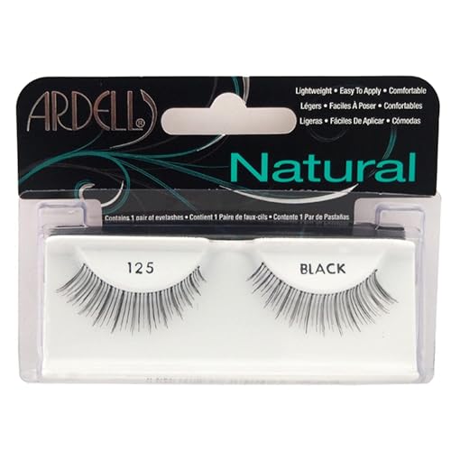 Ardell Fashion Lashes 125 – Black Natural Flared Strip Lashes (1 Pair)