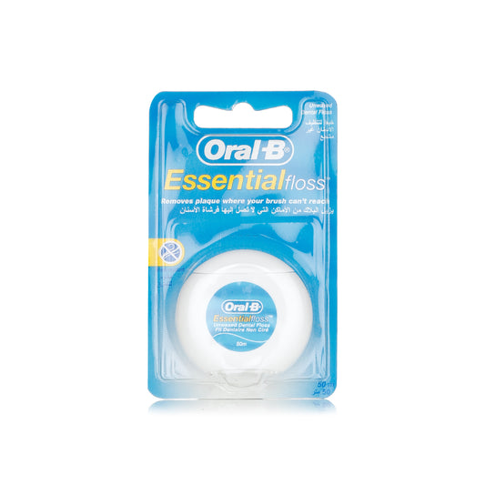 Oral-B Essential Floss – Unwaxed Shred-Resistant Dental Floss (50 m) 1