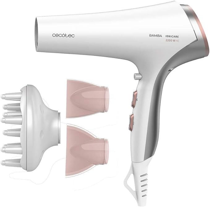 Hairdryer Cecotec Bamba Ionicare 5320 Flashlook 2200 W Hvid White/Pink