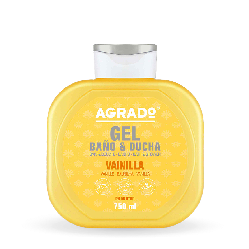 Agrado Gel Douche Nettoyant Hydratant et Rafraîchissant 750 ml