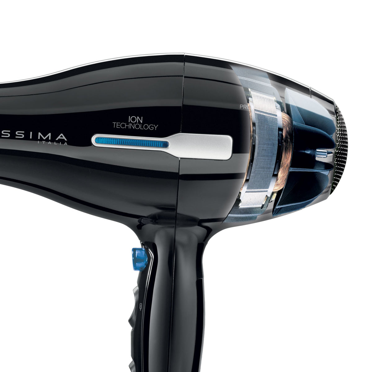 Imetec Bellissima Professional P2 2200 – Sèche-cheveux ionique AC avec diffuseur et shot cool (noir)