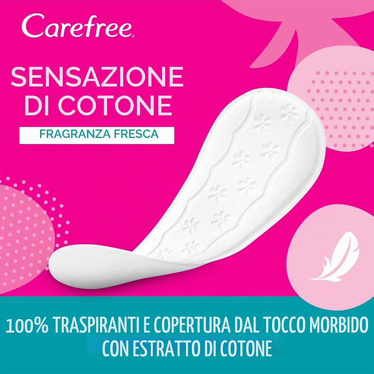 Carefree Fresco Panty Liners Protección diaria 44+4 Pack