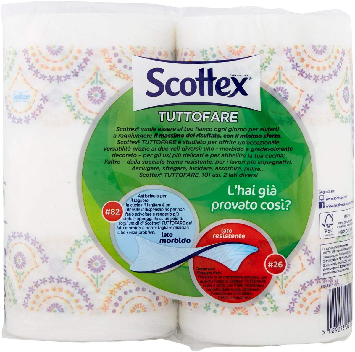 Scottex Giant Kitchen Paper Roll – Absorbent Household Tissue
