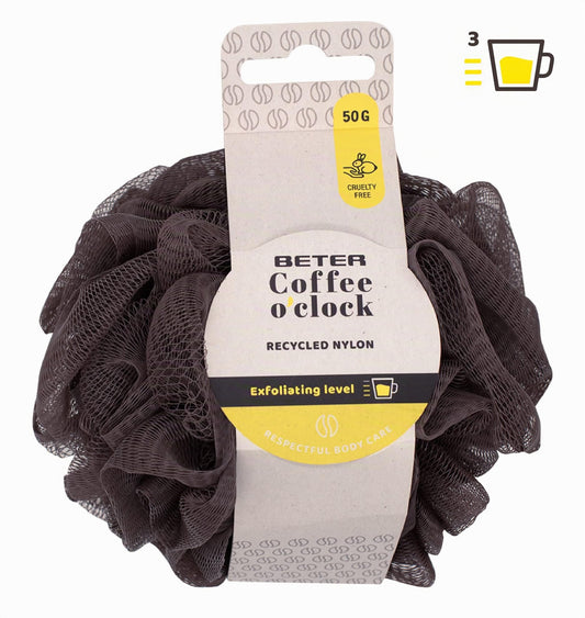 Beter Coffee O'Clock – Recycled Nylon Peeling Mesh Sponge (Exfoliation Level 3)