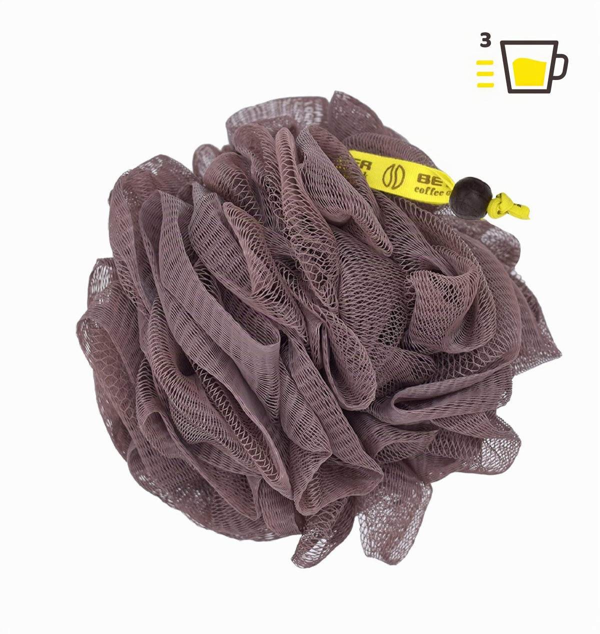 Beter Coffee O'Clock – Recycled Nylon Peeling Mesh Sponge (Exfoliation Level 3)
