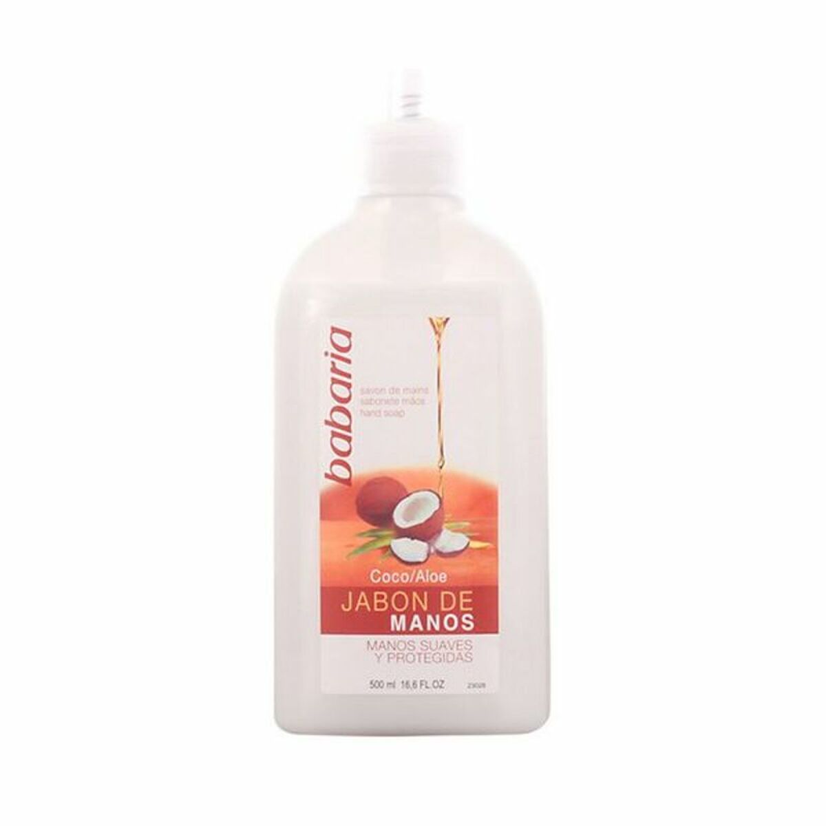 Babaria Coconut and Aloe Hand Soap – Moisturising Pump Cleanser (500 ml) 3