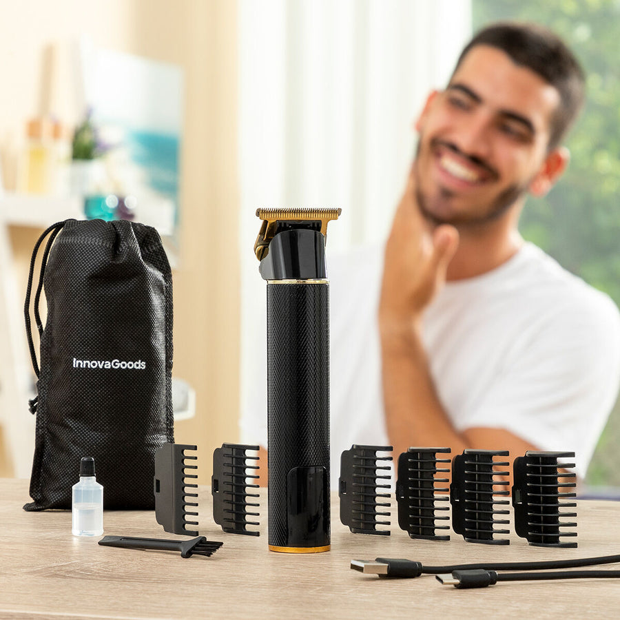 Cortapelo profesional recargable con accesorios Triher InnovaGoods