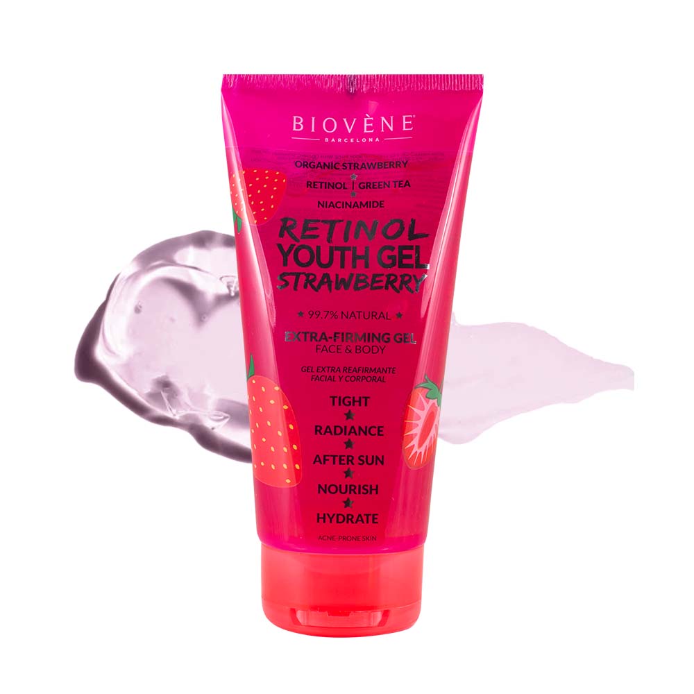Biovene RETINOL YOUTH GEL STRAWBERRY extra-straffendes Gesicht & Körper 200 ml