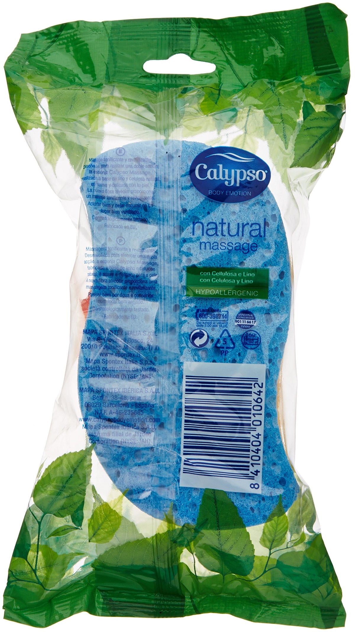 Calypso Natur Massage Body Sponges – Cellulose and Linen (2 pcs) 2