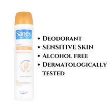 Load image into Gallery viewer, Sanex Dermo Sensitive Anti-Perspirant Deodorant Spray
