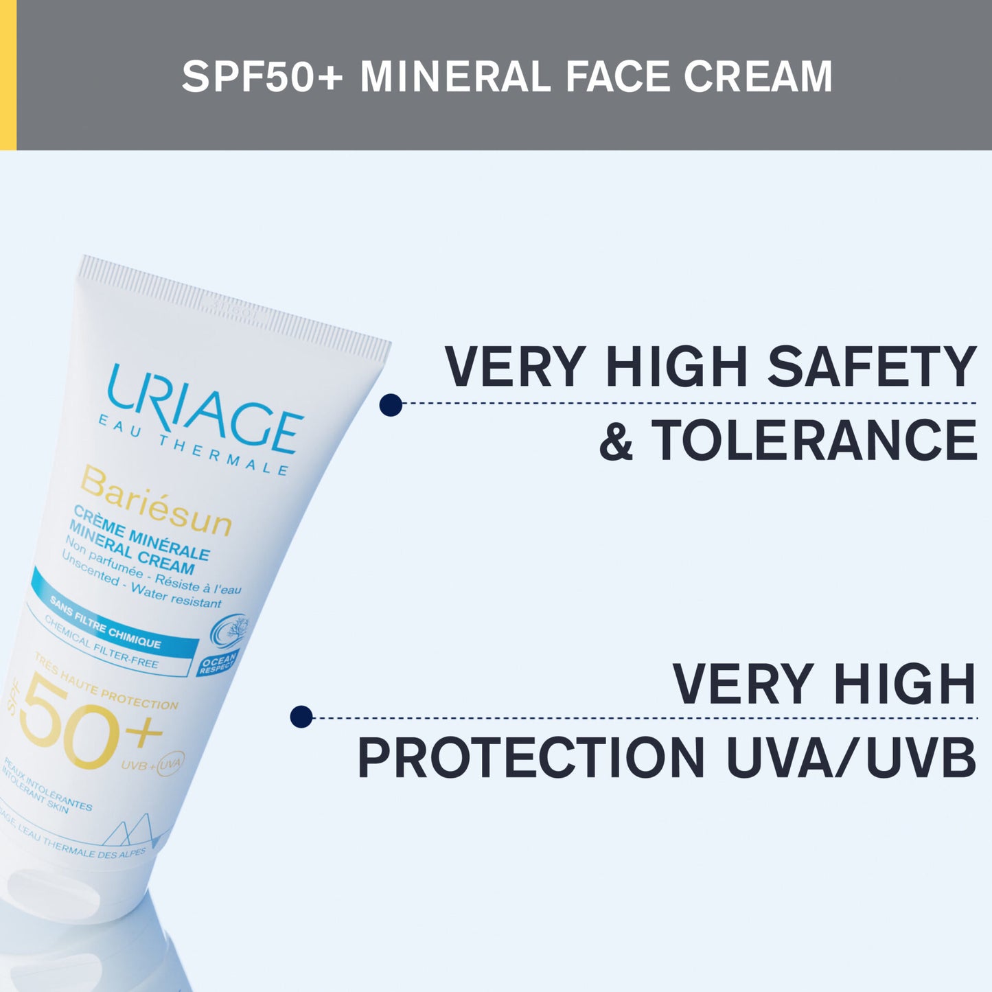 Uriage Gesichtssonnencreme Bariésun Neu Spf 50+ (100 ml)