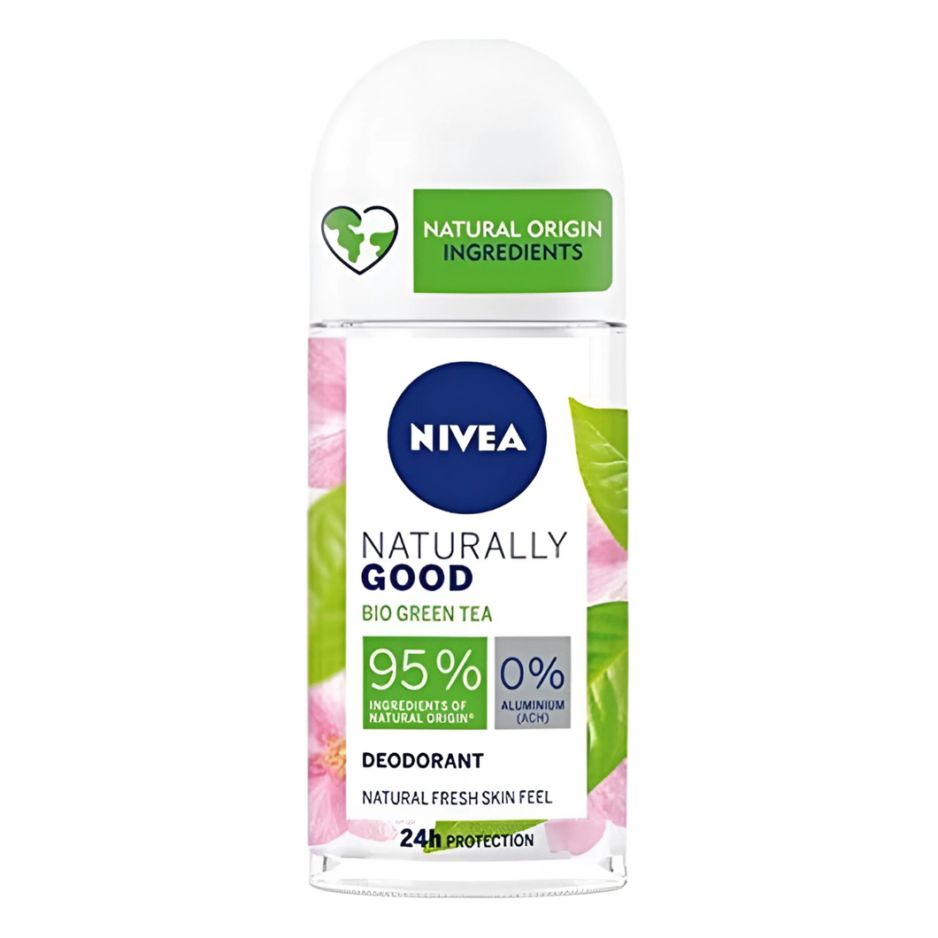 Nivea Naturally Good Bio Green Tea Deodorant Roll-On