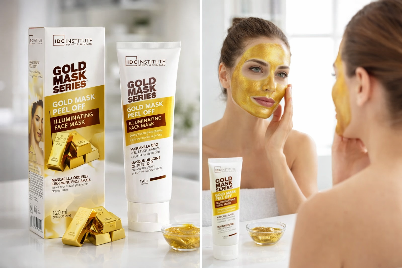 IDC Institute Gold Mask Peel Off Mascarilla Facial Iluminadora