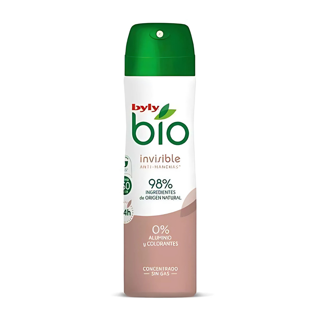 INVISIBLE Desodorante en Spray Unisex Byly BIO NATURAL