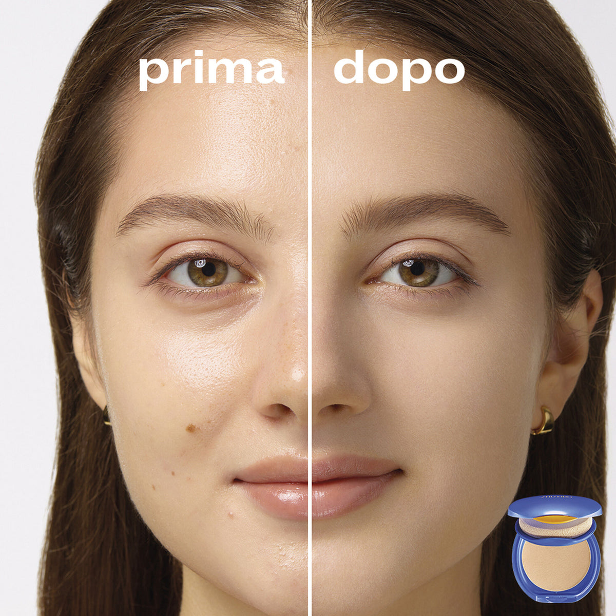 Shiseido UV Protective Compact Foundation before after