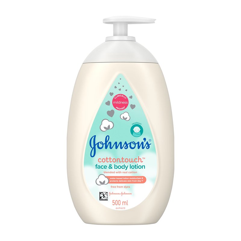 Johnson's Hydraterende Lotion Cottontouch Gezicht Baby Lichaam (500 ml)