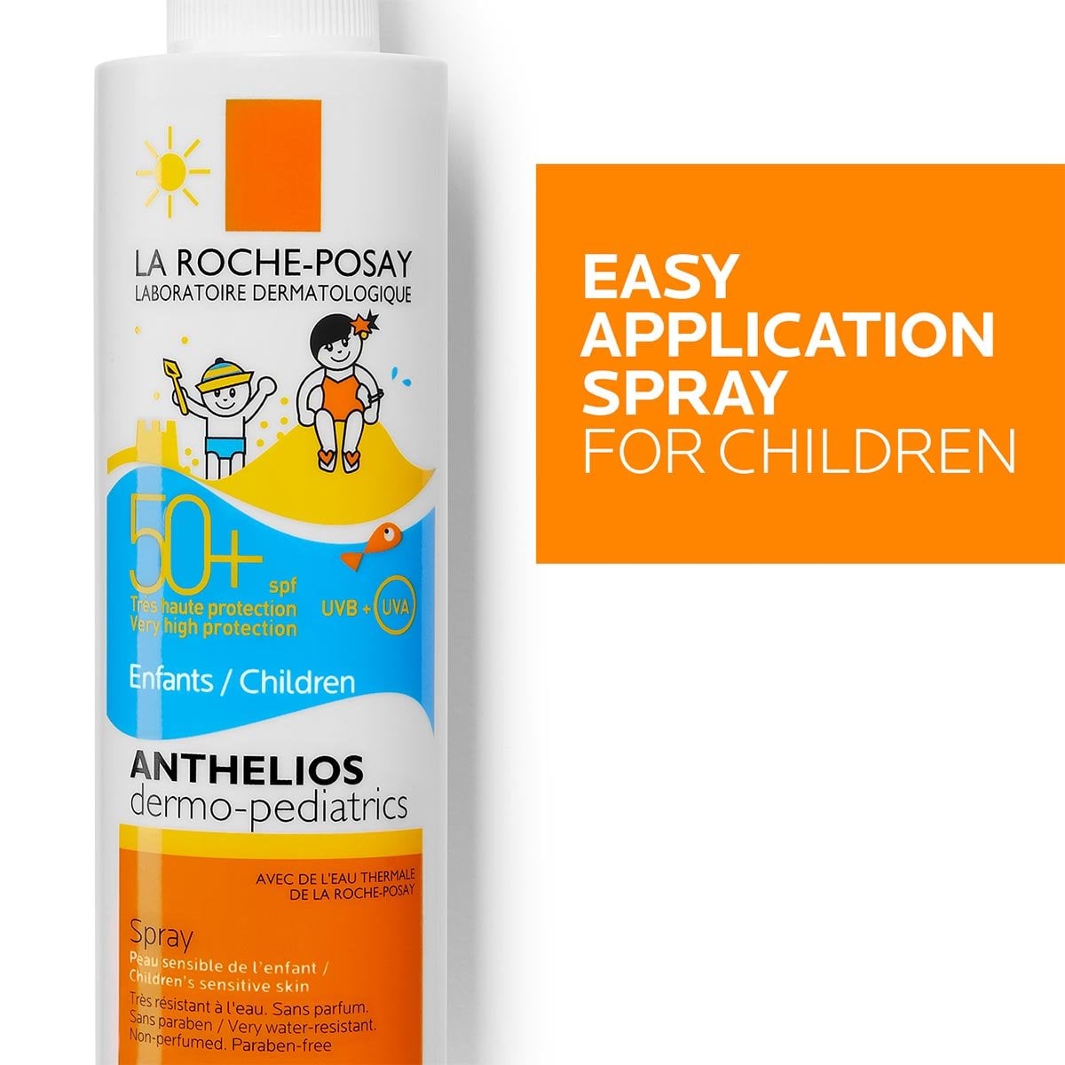 La Roche-Posay, protector solar en spray Anthelios Dermo-pediatrics SPF 50+ (200 ml)