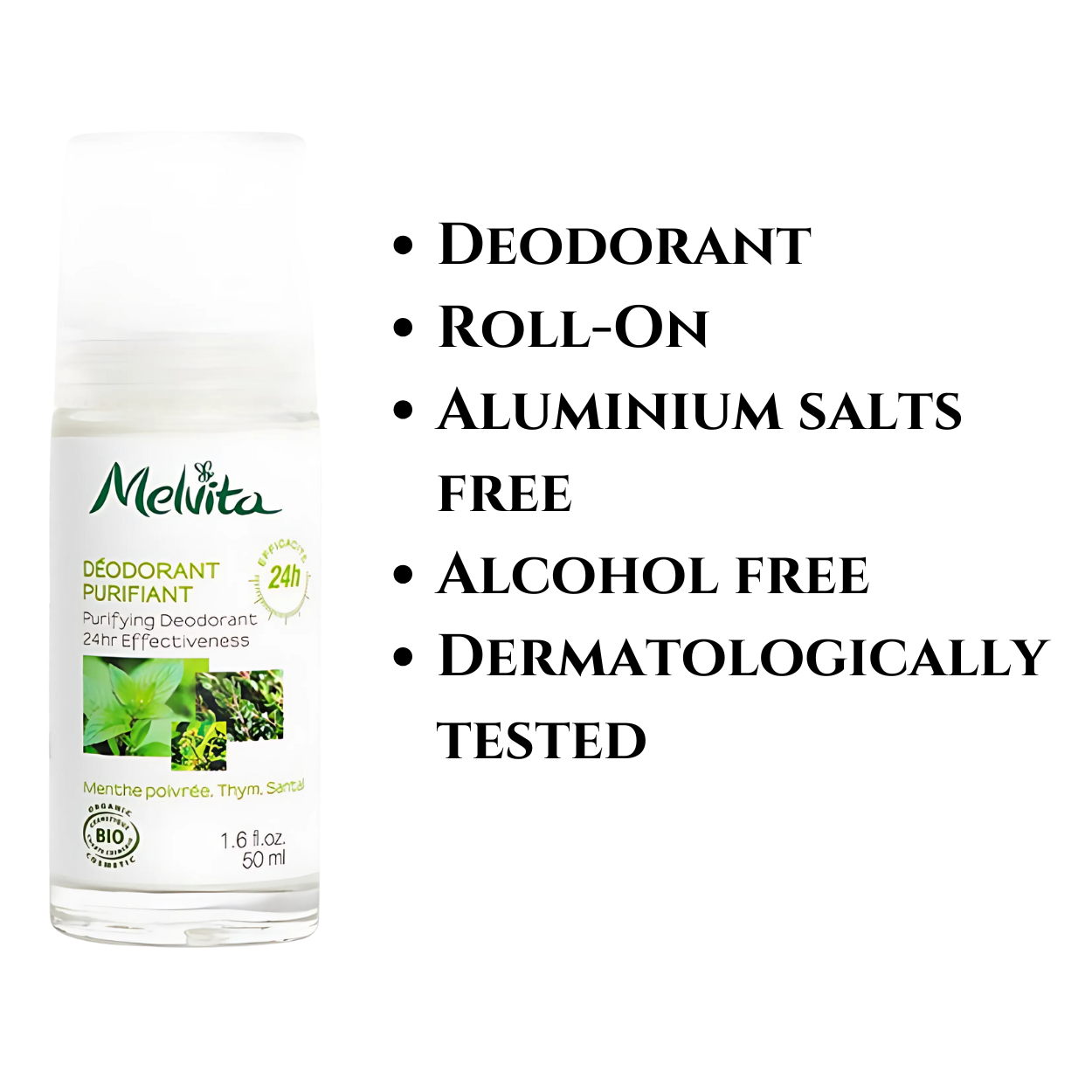 Melvita Zuiverende Roll-On Deodorant