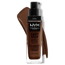Afbeelding in Gallery-weergave laden, NYX Professionele Make-up Can&#39;t Stop Won&#39;t Stop 24 Hour Foundation Deep Espresso
