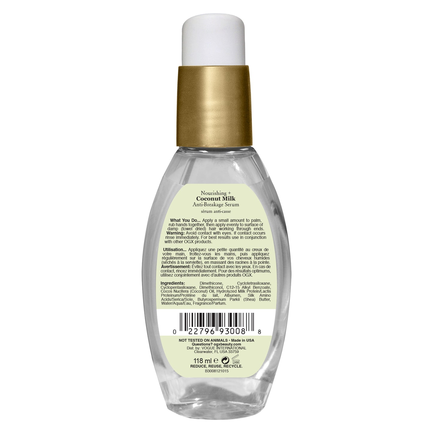 Sérum Nourrissant OGX Coconut Anti-Breakage (118 ml)