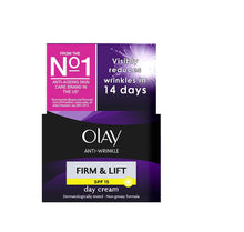 Lade das Bild in den Galerie-Viewer, Olay Anti-Falten Firm &amp; Lift SPF 15 Tagescreme
