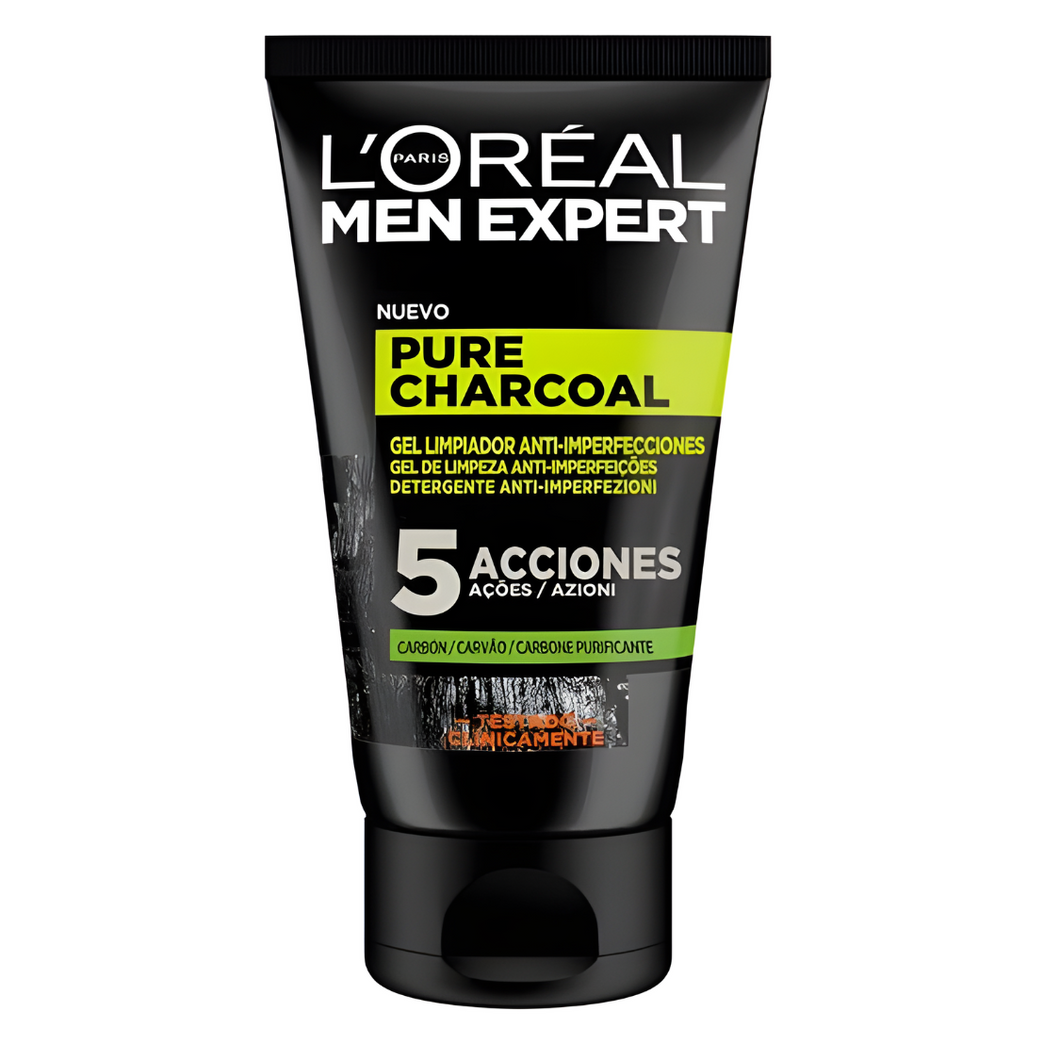 L'Oréal Paris Men Expert Pure Houtskool Zuiverende Gezichtswasgel