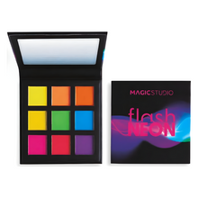 Load image into Gallery viewer, Magic Studio Flash Neon Eyeshadow Palette 9 Color
