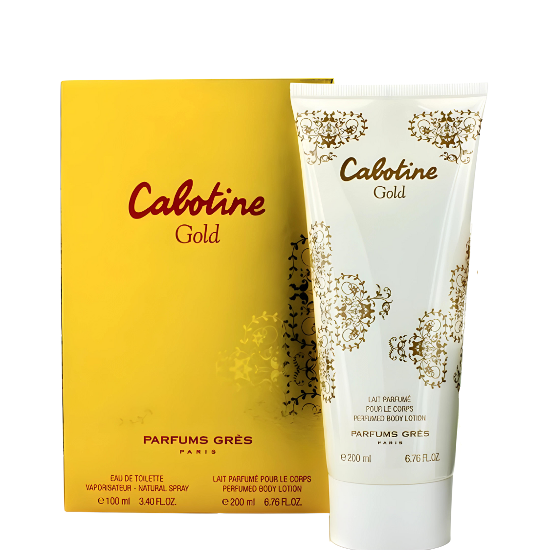 Grès Set CABOTINE GOLD Eau de toilette Spray 100 ml + Body Lotion 200 ml