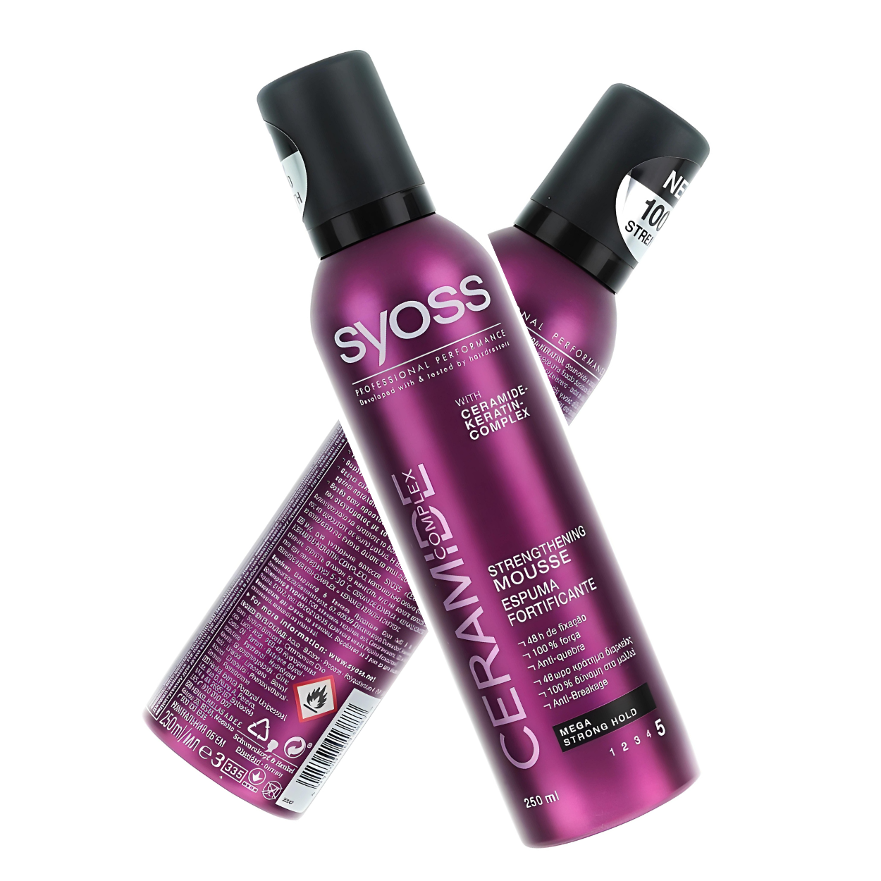 Syoss Haarmousse Ceramide Complex met maximale sterke fixatie