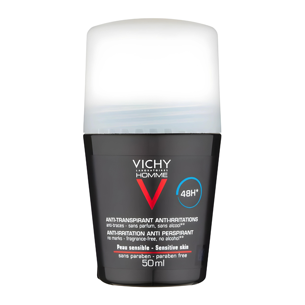 Vichy Homme Sensitive Skin 48hr Roll-On