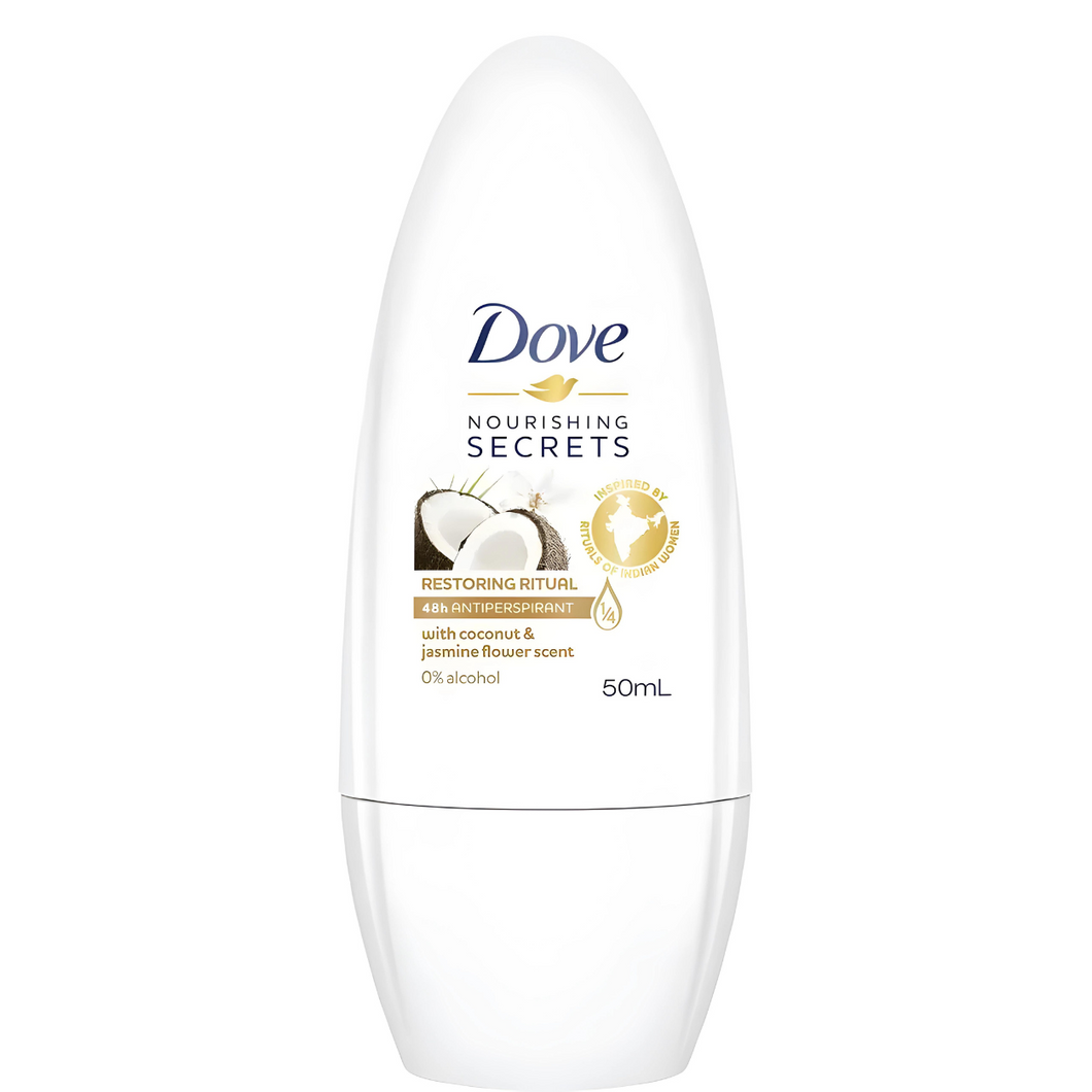Dove Voedende geheimen met kokosnoot en jasmijn 48 uur Roll-on deodorant