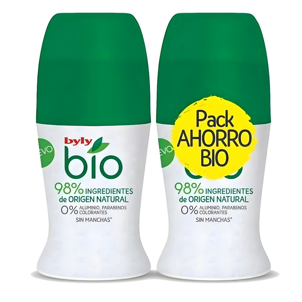 Byly Natural Bio Deodorant Roll-On (2pcs)