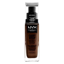 Afbeelding in Gallery-weergave laden, NYX Professionele Make-up Can&#39;t Stop Won&#39;t Stop 24 Hour Foundation Deep Espresso
