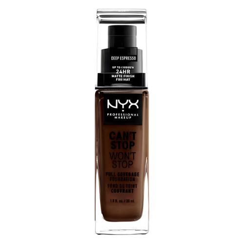 NYX Professionele Make-up Can't Stop Won't Stop 24 Hour Foundation Deep Espresso