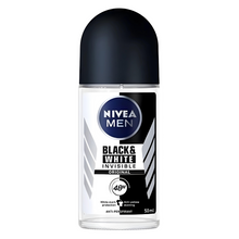 Afbeelding in Gallery-weergave laden, Nivea Invisible Zwart-Wit Heren Deodorant Roll-On

