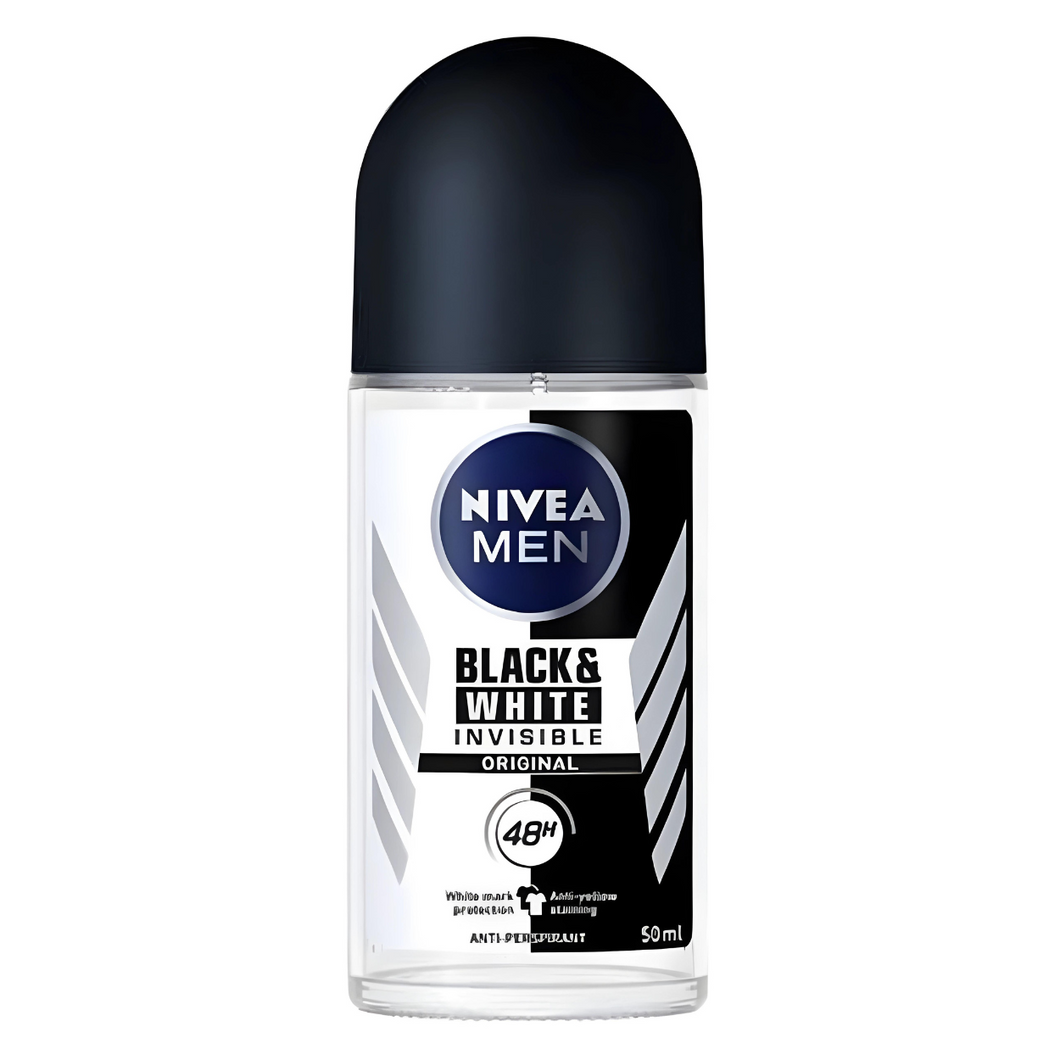 Nivea Invisible Zwart-Wit Heren Deodorant Roll-On