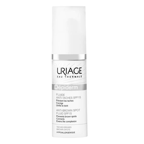 Behandeling tegen bruine vlekken Dépiderm New Uriage Spf 15 (30 ml)