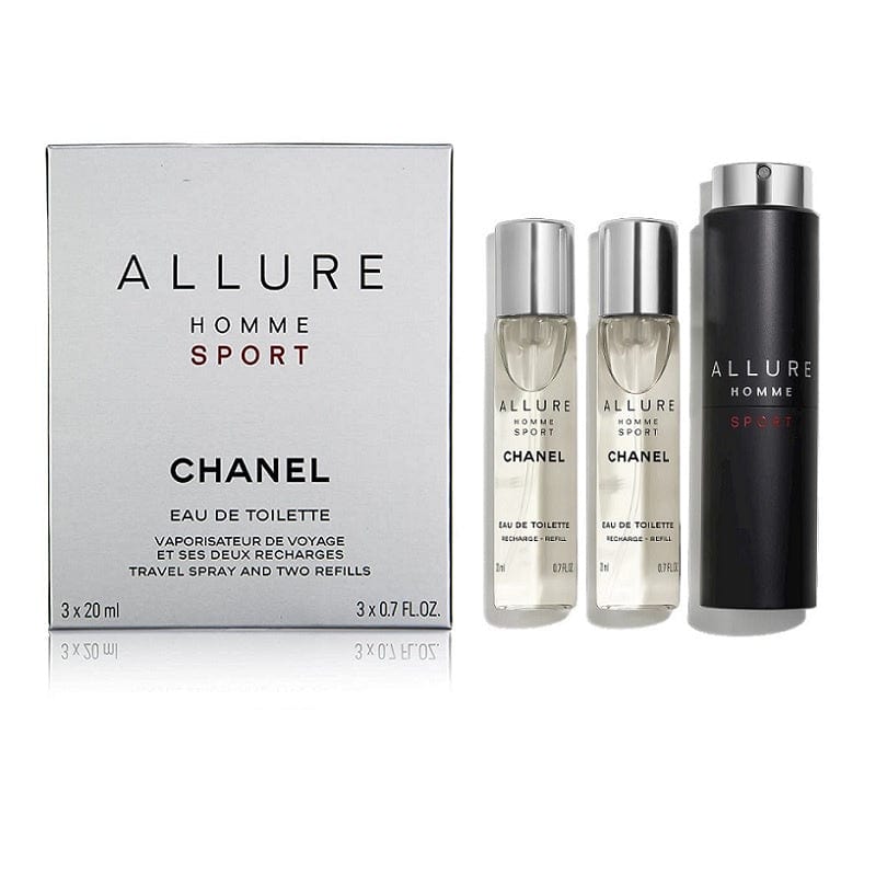 Chanel ALLURE HOMME SPORT Eau Extreme Refillable Travel Spray (3 pcs)