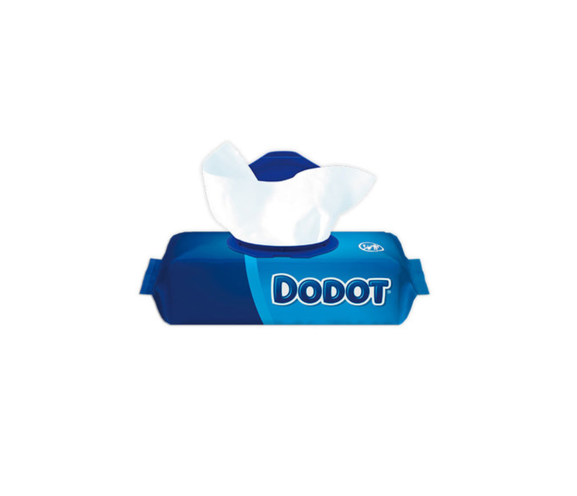 Dodot Baby Wipes – Cleansing & Care with Gliding Waves (64 Wipes) 2