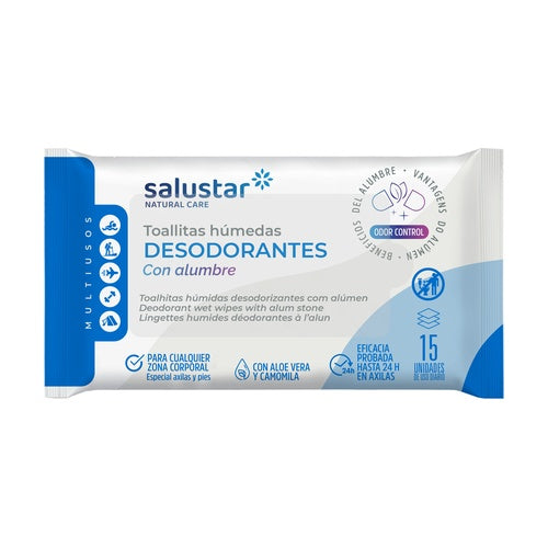 Salustar Lingettes humides hypoallergéniques - Lingettes d'hygiène intime (15 unités)