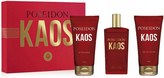 Set de perfumes para hombre Poseidon Kaos, 3 piezas