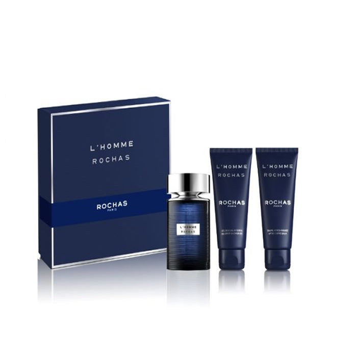 Coffret de parfums pour hommes L'Homme Rochas EDT (3 pièces)